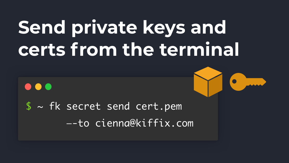 An illustration of how you can send files from the command line